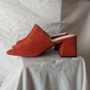 Jeffrey Campbell Rust Suede Mules
